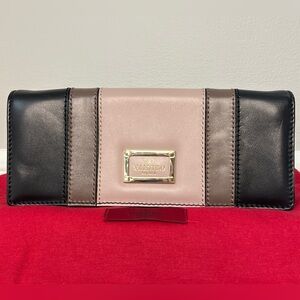 Valentino Garavani Colorblock Leather Shoulder Bag / Clutch w/ Box Dust Bag Tags